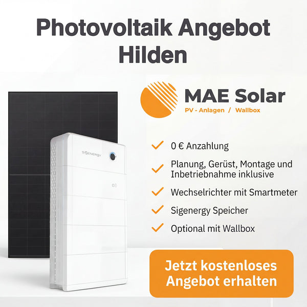 Photovoltaik Hilden – Komplettanlage mit Speicher, Montage & Anmeldung vom Profi